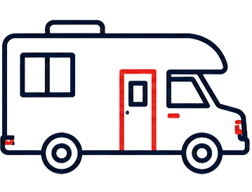 Icon representing recreational vehicles and motorhomes in Boulder