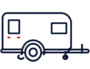 Icon representing utility trailers and equipment in Colorado